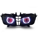 044 Headlight Led Angel Halo Eyes Hid Lightings Honda Cbr600Rr 2013 2014 2015 2016 Red